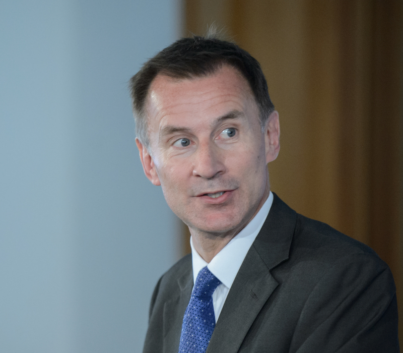 British chancellor of the Exchequer, Jeremy Hunt